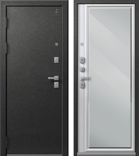 Центурион LUX-1 Графит муар - Кашемир белый (зеркало) Центурион LUX-1 Графит муар - Кашемир белый (зеркало)